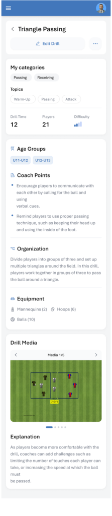 The same drill in the Staff Mobile App